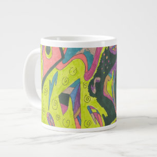 Siehe, Original Abstrakt Jumbo-Tasse