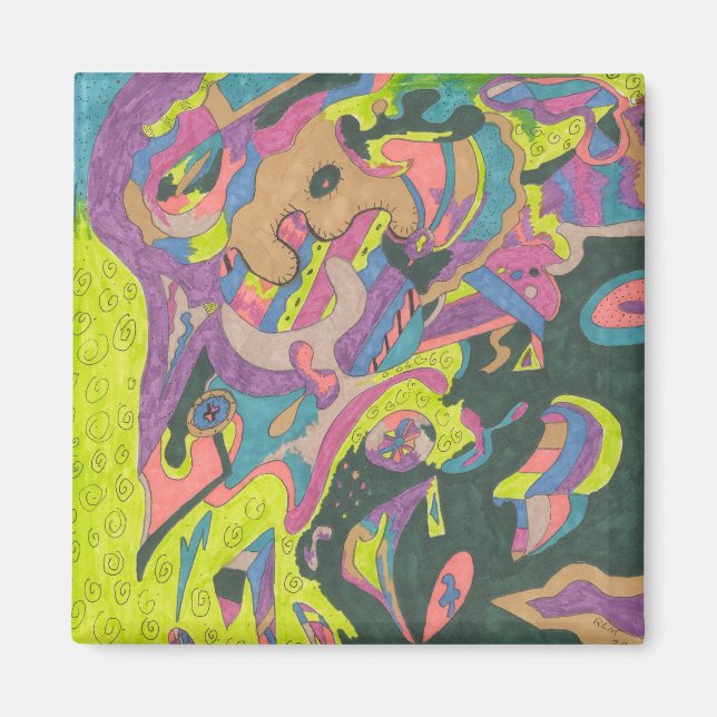 Siehe, Original Abstrakt Magnet (Vorne)