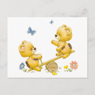 Siehe Saat Bears Postkarte