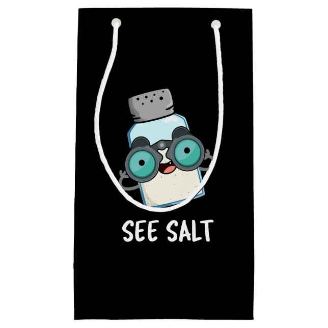 Siehe Salz Funny Sea Salt Pub Dark BG Kleine Geschenktüte (Vorderseite)