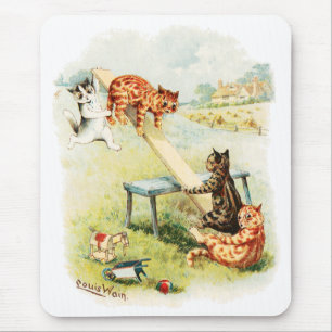 Siehe Saw Cats Louis Wain Mousepad
