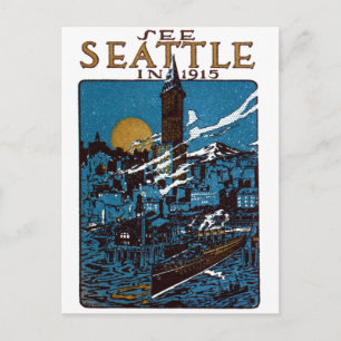 Siehe Seattle im Jahr 1915 Postkarte