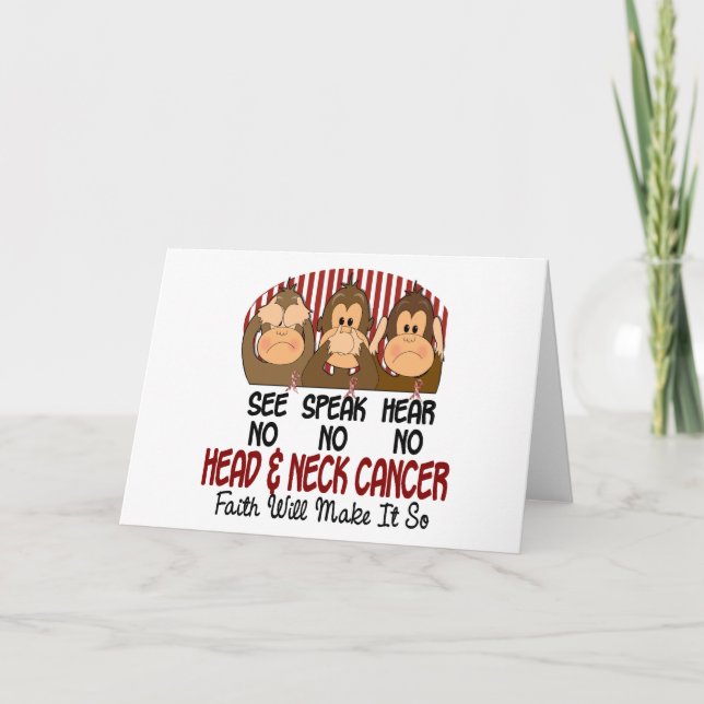 Siehe Speak Hear No Head and Neck Cancer 1 Karte (Vorderseite)