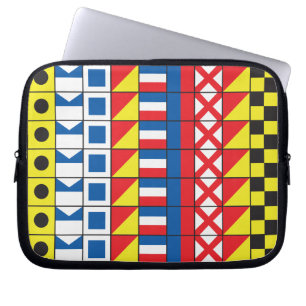 Siehe Worthy_Signal Flags pattern_I Liebe zum Sege Laptopschutzhülle