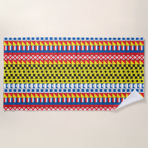 Siehe Worthy_Signal Flags pattern_I Liebe zum Sege Strandtuch