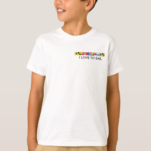Siehe Worthy_Signal Flags Y2BM Front & Back T - Sh T-Shirt