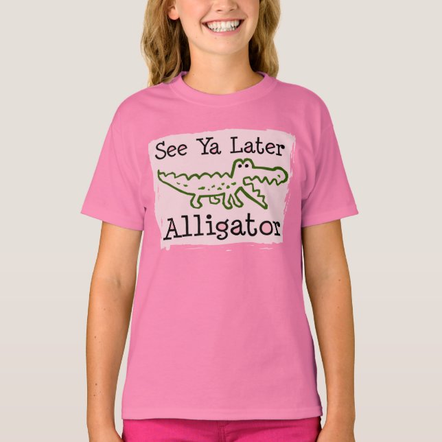 Siehe Ya Spater Alligator T-Shirt (Vorderseite)