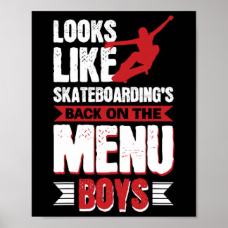 Sieht aus, als ob Skateboarding CK auf der Speisek Poster