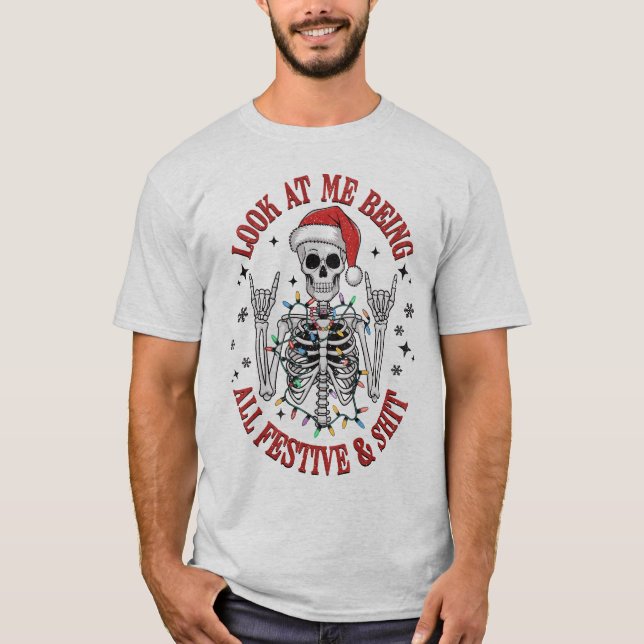 Sieht aus, als wäre ich ganz aufregend & $hit T-Shirt (Vorderseite)