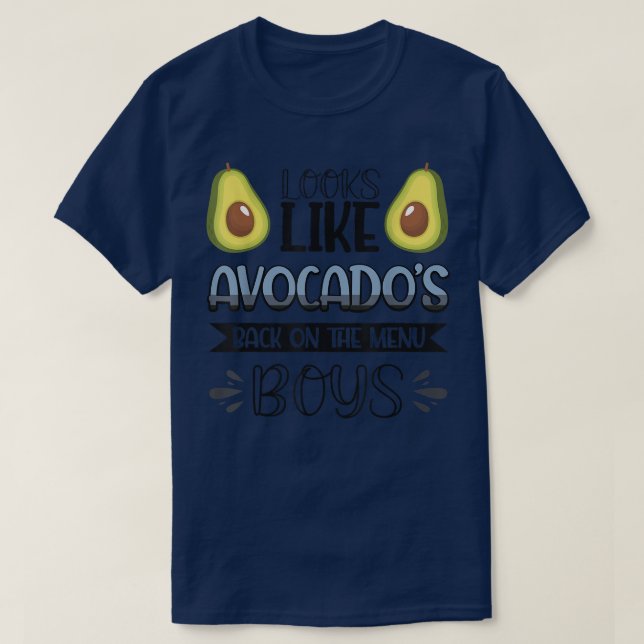 Sieht aus wie Avocados zurück auf dem Menü Boys698 T-Shirt (Design vorne)