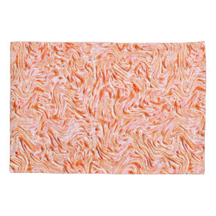 Sieht aus wie die Wand, die Farbe Lachs Kissenbezug