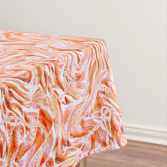 Sieht aus wie die Wand, die Farbe Lachs Tischdecke (Beispiel)