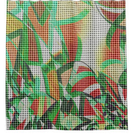 Sieht aus wie ein Korb über einem Foto Gras Duschvorhang