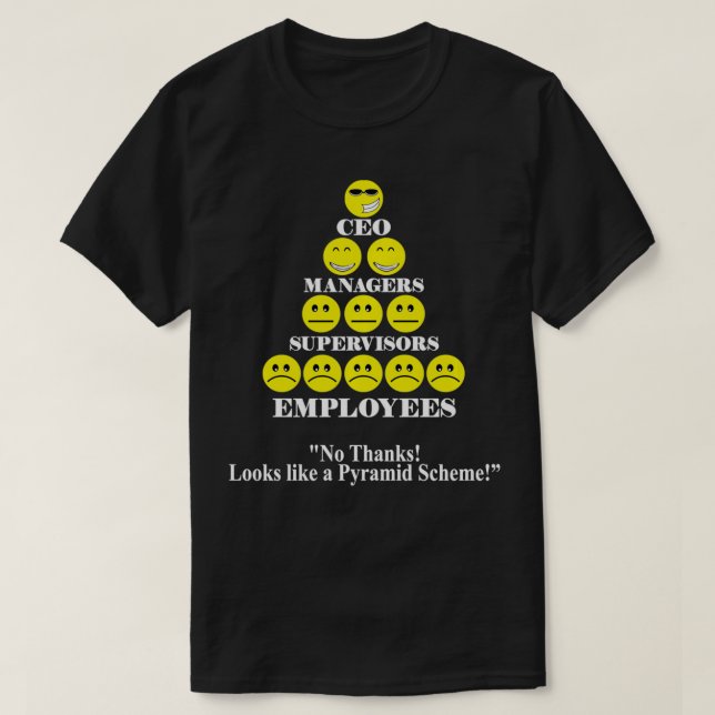 Sieht aus wie ein Pyramidensystem-T-Shirt, das in  T-Shirt (Design vorne)