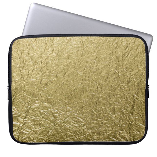Sieht aus wie Gold Leaf auf einem Laptop Laptopschutzhülle (Vorderseite)