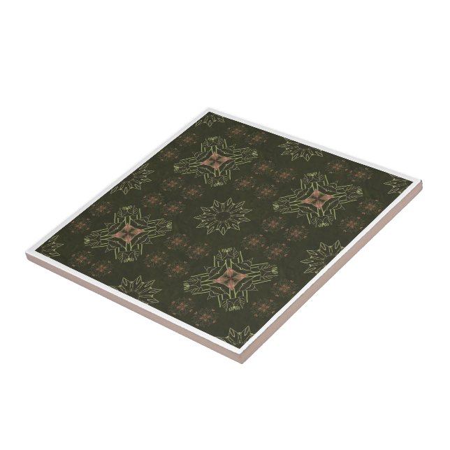 Sieht aus wie grüner Karierter Tile Fliese (Seite)