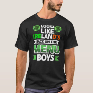 Sieht aus wie Irlands Rücken auf dem Menü Boys T-Shirt