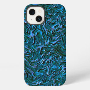 Sieht aus wie königsblau oder kadettenblaue Textur iPhone 13 Hülle