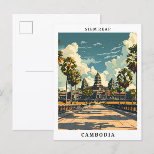Siem Reap Cambodia New Orleans Club Postkarte