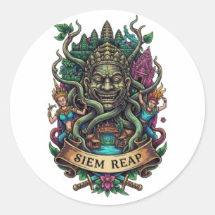 SIEM REAP RUNDER AUFKLEBER