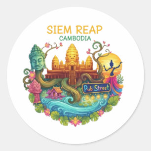 SIEM REAP RUNDER AUFKLEBER