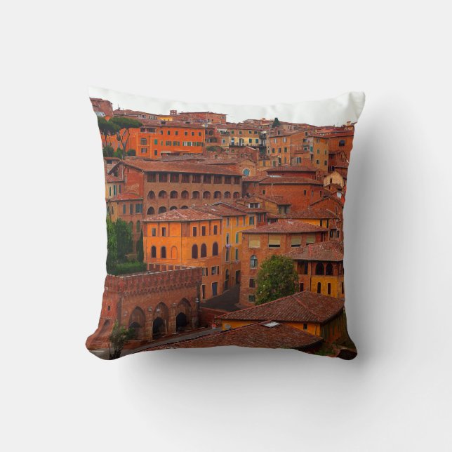 Siena Cityscape Toskana Italien Kissen (Vorderseite)