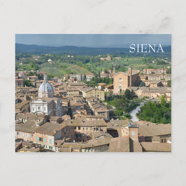 Siena, Italien Postkarte (Vorderseite)