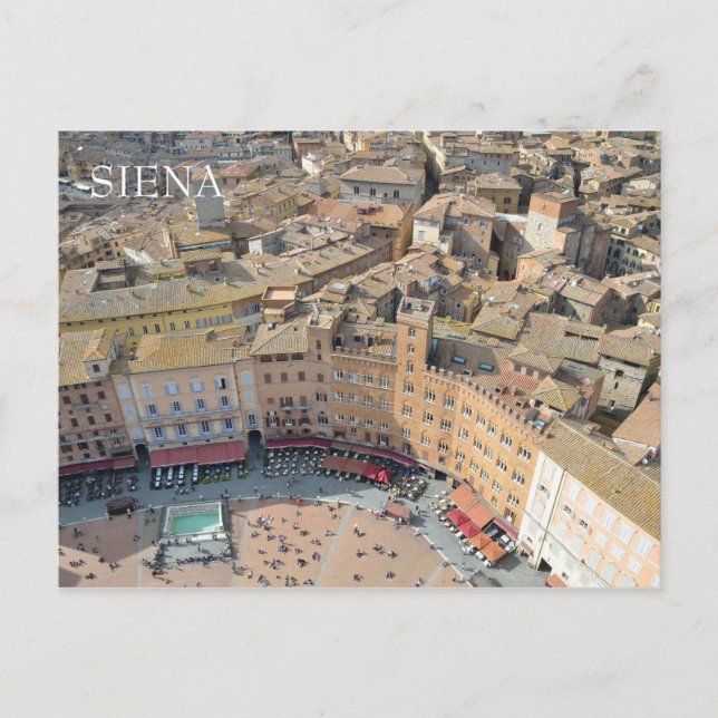 Siena, Italien Postkarte (Vorderseite)