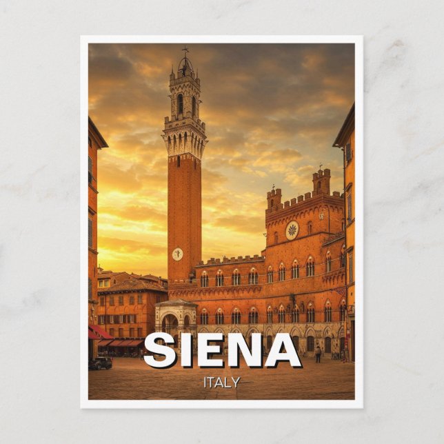 Siena Italy Travel Postkarte (Vorderseite)