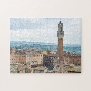 Siena Piazza del Campo Aussicht Rätsel Puzzle