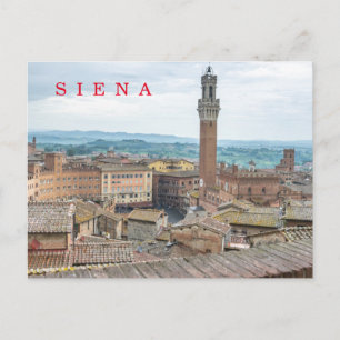 Siena Piazza del Campo Postkarte