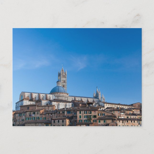 Siena skyline, Italien Postkarte (Vorderseite)