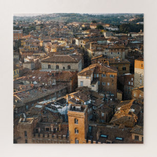 Siena Sunset: Red Roof Panorama Puzzle