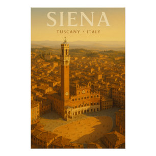 Siena — Toskana Piazza del Campo Poster