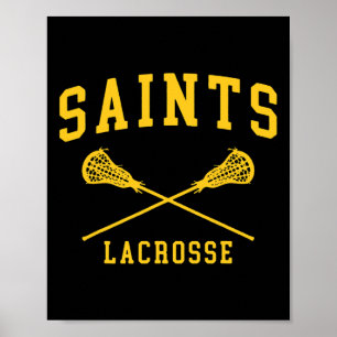 Siena Uni Saints Lacrosse Throwback Poster