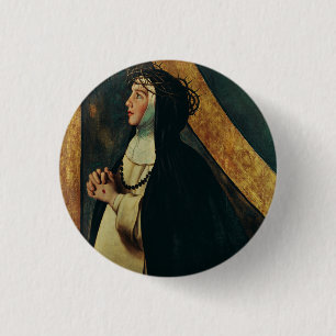 Sienaer Heilige Katharina von Juan Bautista Maino Button