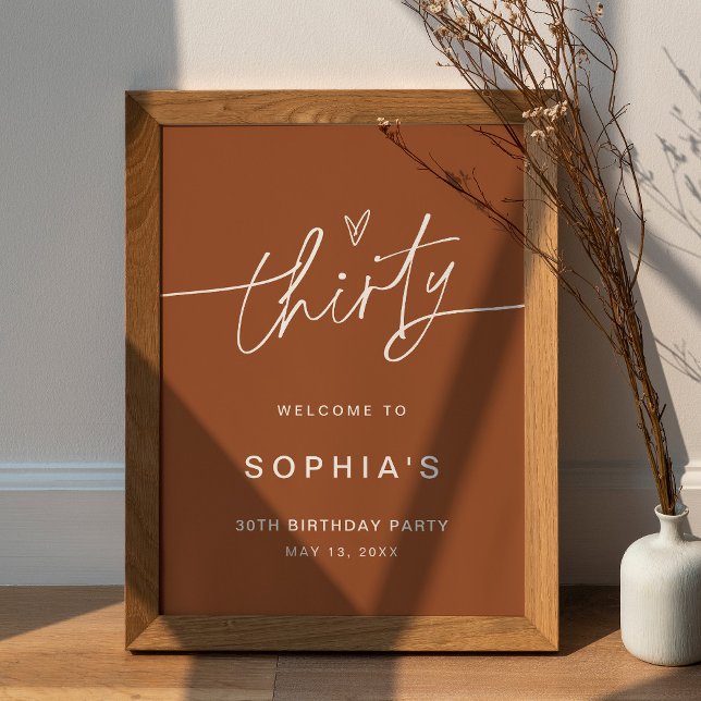 SIENNA 30. Geburtstag Party Begrüßungszeichen Poster (Von Creator hochgeladen)