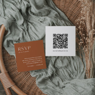 SIENNA Bohemian RSVP-Karte, QR-Code-Einsatz Begleitkarte