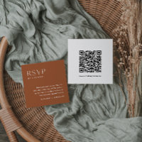 SIENNA Bohemische RSVP-Karte, QR-Code einfügen