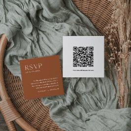 SIENNA Bohemische RSVP-Karte, QR-Code einfügen Begleitkarte