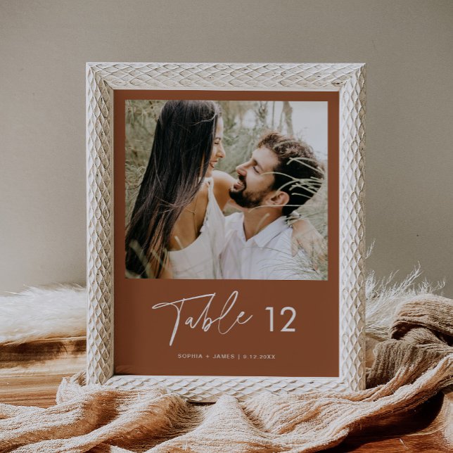 SIENNA Bohemisches Foto Tischnummer 8x10 Poster (Von Creator hochgeladen)