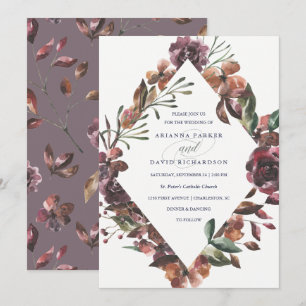 Sienna Botanical   Hochzeit Einladung