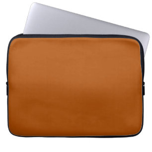 Sienna-Braun-Farbdekoration, anpassbar Laptopschutzhülle