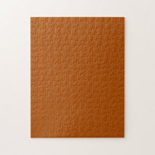 Sienna-Braun-Farbdekoration, anpassbar Puzzle