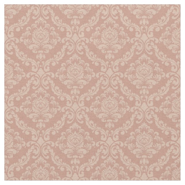 Sienna Damask Stoff (Nahaufnahme)