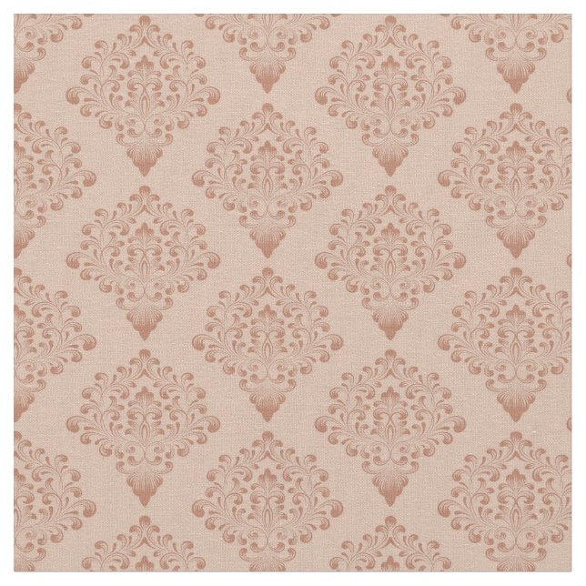 Sienna Damask Stoff (Nahaufnahme)
