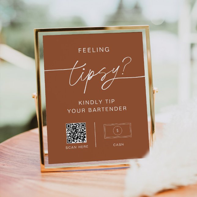 SIENNA Gefühl Tipsy Sign, Venmo Cash App Poster (Von Creator hochgeladen)