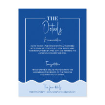 SIENNA Modern Blue Destination Details Karte