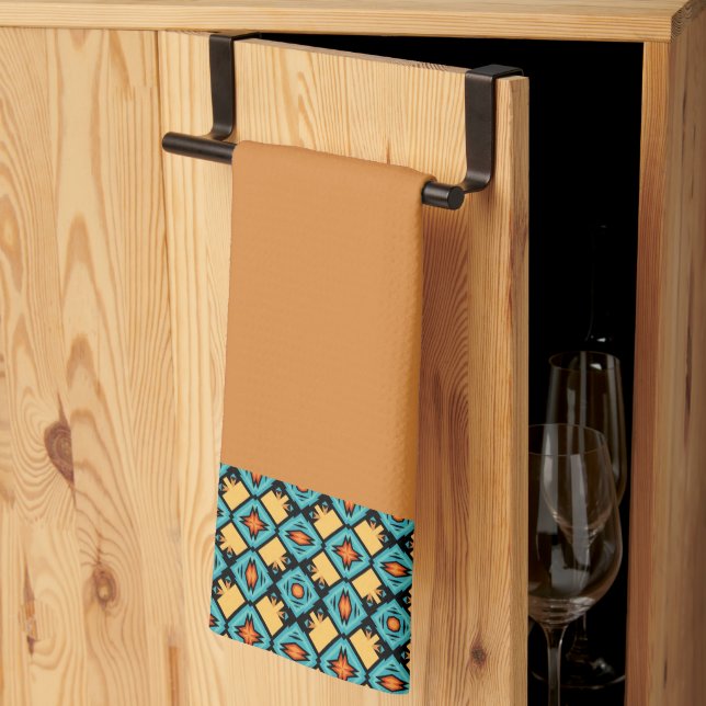 Sienna Reddish Orange Geschirrtuch (Drittel gefaltet)