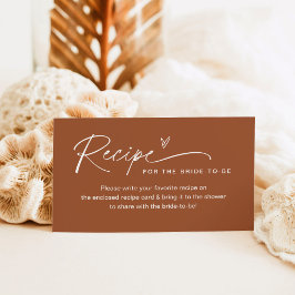 SIENNA Rezept Einsteckkarte Visitenkarte